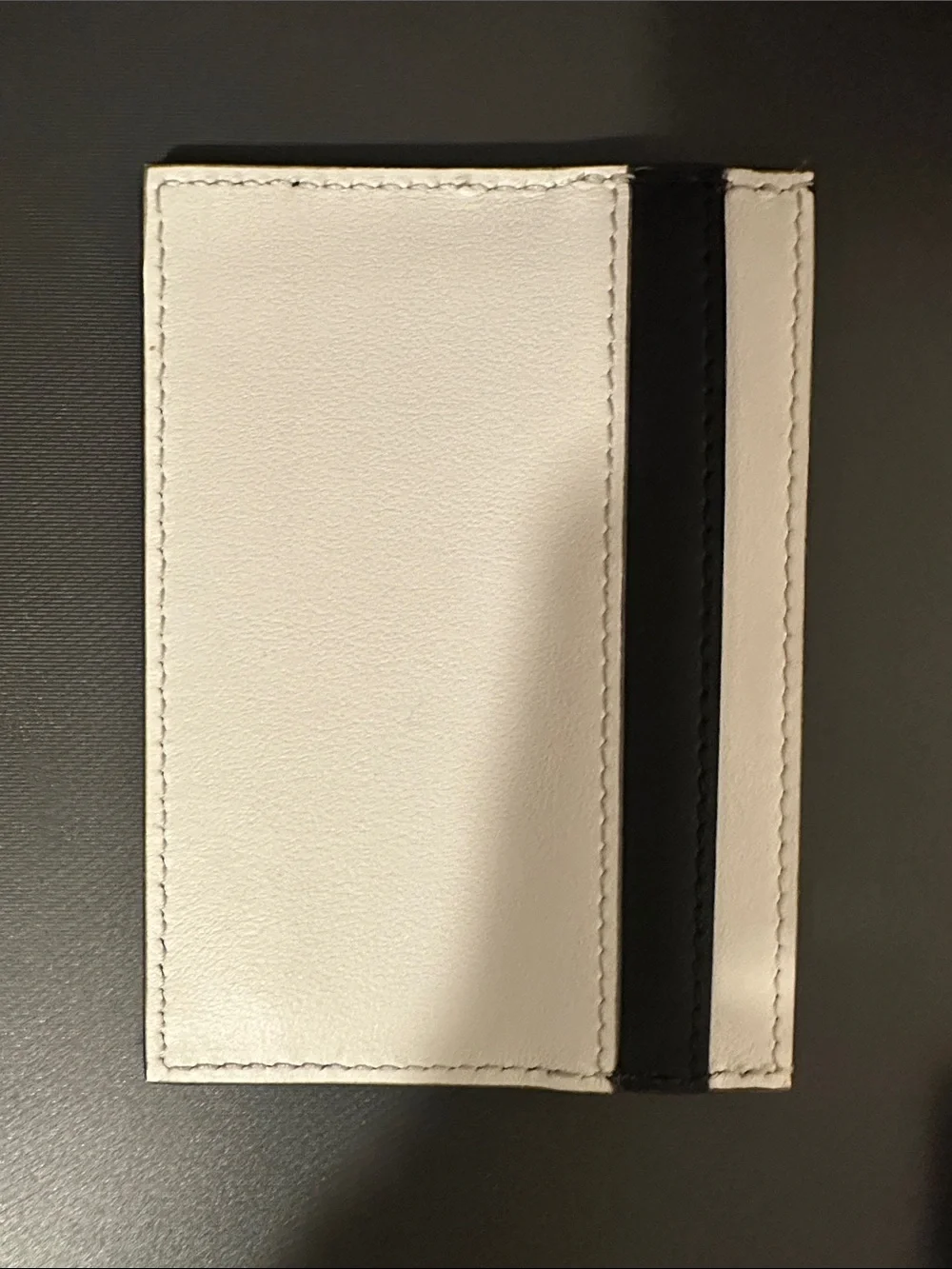 Moschino Black with White Logo Leather Card Case